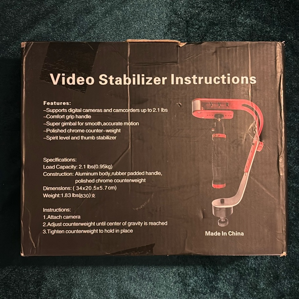 Video Stabilizer New in Box